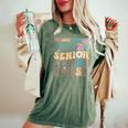 My Last First Day Senior 2025 Back To School Class Groovy Women's Oversized Comfort T-Shirt Moss