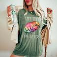 Live Tiny Die Never Water Bear Tardigrade Science Teacher T-shirt comoda oversize da donna Moss