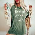 Maratona Di Roma Italia Running Marathon Runners T-shirt comoda oversize da donna Moss