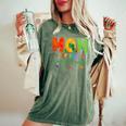 Mom Of The Hungry Caterpillar Cute 1St Birthday Boy Girl Women's Oversized Comfort T-Shirt Moss