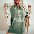 Mother Of The Bride Skeleton Gothic Bachelorette Wedding Women's Oversized Comfort T-Shirt Moss