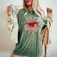 Mustangs School Spirit Football Mom Mustang Pride Teacher Women's Oversized Comfort T-Shirt Moss