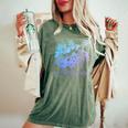 Navarre Beach Florida Sea Turtle Flowers Surfer Souvenir Women's Oversized Comfort T-Shirt Moss