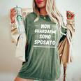 Non Guardarmi Sono Sposato T-shirt comoda oversize da donna Moss