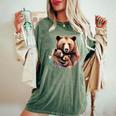 Orso Mamma Con Orsi Bambini Orsi Babies Orsi Famiglia T-shirt comoda oversize da donna Moss