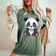 Panda Orso – Bambini Simpatici Animali T-shirt comoda oversize da donna Moss