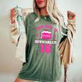 Questa Ragazza È Ufficialmente 18 Anni Diecchiaia Compleanno Lei T-shirt comoda oversize da donna Moss