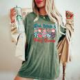 Red White Baby Boom Mother Baby Nurse Nicu Nurse 4Th Of July Women's Oversized Comfort T-Shirt Moss