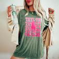 Retro Taylor First Name Personalized 80'S Pink Girl Women's Oversized Comfort T-Shirt Moss
