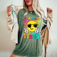 Second Grade Vibes Smile Face Back To School Second Grade Women's Oversized Comfort T-Shirt Moss