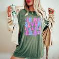 In My Seven Year Old Era Girl Boy 7Th Birthday 7 Year Old Women's Oversized Comfort T-Shirt Moss