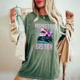Shark Monster Truck Sister Monster Truck Are My Jam Truck Women's Oversized Comfort T-Shirt Moss
