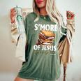 S'more Of Jesus Less Of Me Christian Quotes Camping Women's Oversized Comfort T-Shirt Moss S'more Of Jesus Less Of Me Christian Quotes Camping Women's Oversized Comfort T-Shirt Moss
