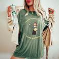 Sono Diventato Un Insegnante Per I Soldi E La Fama Divertente Sarcastico T-shirt comoda oversize da donna Moss