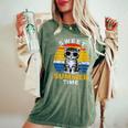 Sweet Summer Time Divertenti Detti Abbigliamento Per Donne E Uomini T-shirt comoda oversize da donna Moss