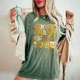 In My Thankful Era Retro Groovy Thanksgiving Women Women's Oversized Comfort T-Shirt Moss
