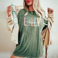 Unique Lolly Grandma Lolly Grandmother Lolly Life Womens Women's Oversized Comfort T-Shirt Moss