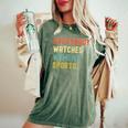 Vintage Retro Sport Lover Todos Relojes Deportes Camiseta extragrande cómoda para mujer Moss