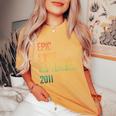 13° Compleanno Ragazzi Ragazze Nati Settembre 2011 T-shirt comoda oversize da donna Mustard