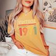 1971 51St Birthday intage Retro 51 Years T-shirt comoda oversize da donna Mustard