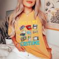 This Is My 80S Costume 1980S Party 80'S Outfit Women Women's Oversized Comfort T-Shirt Mustard