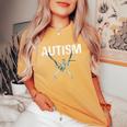 Autismo Scheletro Meme Divertente Uomini Donne Bambini T-shirt comoda oversize da donna Mustard