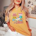 Benvenuti A First Grade Team 1St Grade Back To School Teacher T-shirt comoda oversize da donna Mustard