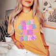 In My Cheer Sister Era Cheer Life Cheerleader Sport Women's Oversized Comfort T-Shirt Mustard