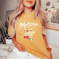 Cool Make-Up Artist Regalo Artistico Per Ragazze T-shirt comoda oversize da donna Mustard