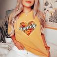 Cute Fall Autumn Season Matching Family Thanksgiving 2024 Women's Oversized Comfort T-Shirt Mustard