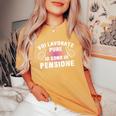 Divertente Idea Pensionato Uomo Mamma Gadget Pensione Donna T-shirt comoda oversize da donna Mustard