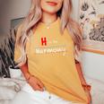 Donna H Is For Harmony Ragazze Nome Personalizzato Personalizzato Scuola Bambini Con Collo A T-shirt comoda oversize da donna Mustard