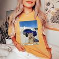 Donna Regola 1 Meme Divertente Sui Gatti Sempre Boss Up Per Uomini E Donne Con Collo A T-shirt comoda oversize da donna Mustard