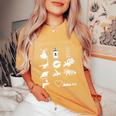 Trendy Bands Of The 80'S Hair Bands Rock Bands 1980'S Women's Oversized Comfort T-Shirt Mustard