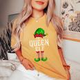 Il Gruppo Della Famiglia Queen Elf Matching Group Natale T-shirt comoda oversize da donna Mustard
