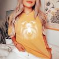 Impronta Digitale Del Cane Shetland Sheepdog Dad Mom T-shirt comoda oversize da donna Mustard