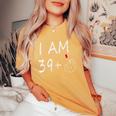Io Sono 39 Più 1 Dito Medio Per Un 40 ° Compleanno Per Le Donne T-shirt comoda oversize da donna Mustard