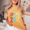 Leggenda Dal 2012 Ragazzo Ragazza 10 Anni 10 Compleanno T-shirt comoda oversize da donna Mustard