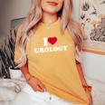 I Love Heart Urology Lover Urologist Medical Assistant Nurse T-shirt comoda oversize da donna Mustard