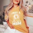 Marching Band Mother Musician Just A Marching Band Mom Women's Oversized Comfort T-Shirt Mustard