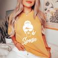 Matrimonio Addio Al Nubilato Festa Di Nozze Sposa T-shirt comoda oversize da donna Mustard