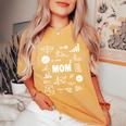 Mom Squared Second Time Mom Math Second Power Mother T-shirt comoda oversize da donna Mustard