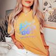 Navarre Beach Florida Sea Turtle Flowers Surfer Souvenir Women's Oversized Comfort T-Shirt Mustard