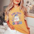 Night Shift Crew Night Shift Nurse Halloween Women's Oversized Comfort T-Shirt Mustard