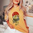 Nouilles Ramen Dragon Ramen Japonais Cadeau T-shirt oversize confortable pour femme Mustard