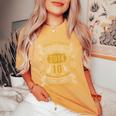 Originale 2014 Ragazzo Ragazza 10 Anni Compleanno T-shirt comoda oversize da donna Mustard