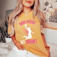 Pallacanestro Cestista Non Posso Ho Basket Bambina Ragazza T-shirt comoda oversize da donna Mustard