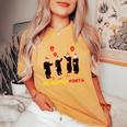Partito Comunista Divertente Detto Sarcastico Novità Politica T-shirt comoda oversize da donna Mustard
