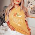 Scorpion Rose Moon Aesthetic Soft Grunge Egirl Ragazza Donna T-shirt comoda oversize da donna Mustard