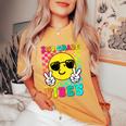 Second Grade Vibes Smile Face Back To School Second Grade Women's Oversized Comfort T-Shirt Mustard